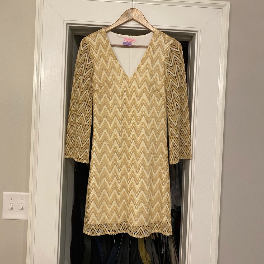 Lilly Pulitzer Gold Dress